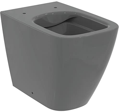 Ideal Standard - i.life B, WC a terra filo parete con tecnologia RimLS+, Grigio lucido