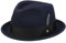 Stetson Vencaster Player Wollhut - Einfarbiger Hut aus 100% Wollfilz - Wasserabweisender Filzhut - Herbst/Winter - Unisex dunkelblau M (56-57 cm)