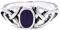 Windalf Kelten Ring MAGHAN 7 mm Keltische Knoten mit tiefblauem Lapiz 925 Sterlingsilber (Silber, 58 (18.5))