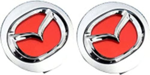 VODHXA 4 Stück Auto Rad Nabenkappen für Mazda CX3 CX4 CX5 Ma 6 Atenza Ma 3 Axela 60mm, Radmittenabdeckung Zierleisten Wasserdicht Radnabendeckel Stark und Robust Nabenkappe für Auto