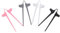 POFET 4 Pcs Finger Chopsticks, Plastic Finger Chopsticks, Snack Chopsticks Reusable Tweezer Tongs Food Clips For Gamers Home Gadgets,Lazy Auxiliary Chopsticks Keep Hands Clean