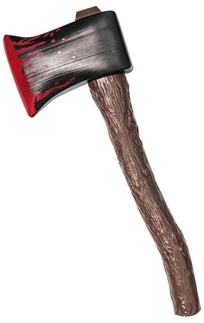Lezevn Fake Axe with Blood Realistic Hatchet Toy Viking Axe Woodsman Axe for Lumberjack Butcher Battle Game (2)