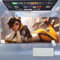 Overwatch Grand tapis de souris de jeu XXL et long pour clavier complet, pour ordinateur portable, bureau avec bords cousus en caoutchouc antidérapant (traceur 1)