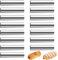 VMUTGA 15 Stück Cannoli Backform, Backform Hörnchen, Croissant Backform Cannoli Röhrchen, Antihaft Schaumrollen Edelstahl, für Schillerlocken, Cannoli, Sahnehorn(120 x 20mm)