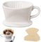 BAIFULAI Kaffeefilter Porzellan, Kaffeefilter Größe 2 mit 50 Kaffee Filterpapier, Kaffee Filter aus Keramik, Kaffeefilterhalter für 2 Tassen Kaffee, Permanent Kaffeefilter für Zuhause Café Restaurant