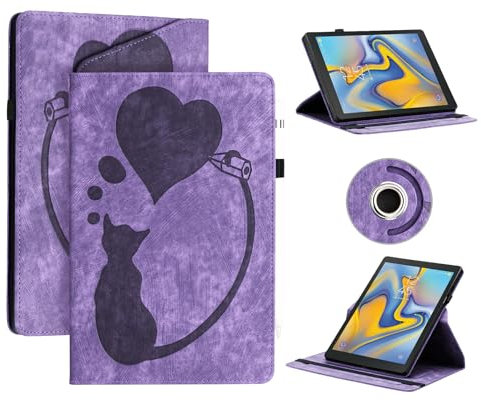 AsWant Custodia per Samsung Galaxy Tab A 10.5 Pollici 2018 SM-T590/T595 - Custodia Pelle ultra sottile con Magnetica Protettiva Cover Galaxy Tab A 10.5 (Viola)