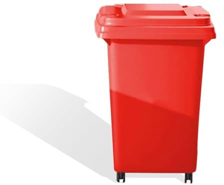 Large Green Outdoor Household Rubbish Wheelie Bin with Lid 120L Capacity for Backyard Garage and Commercial Use