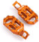 Modeer Enduro-Motorrad Orange Fußrasten Rest Pedale für 250/300/530 EXC/TPI 2017-2023 | 250/350/450/500/530 EXC-F 2017-2023 Zubehör (EXC)
