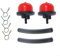 Lawn Mower Bulb Replacement Kit for Mountfield RS-100 HP414 SP414 HP42R HP45 SP164, 2 Bulbs with Pipes and Clips, Enhances Fuel Efficiency and Engine Start