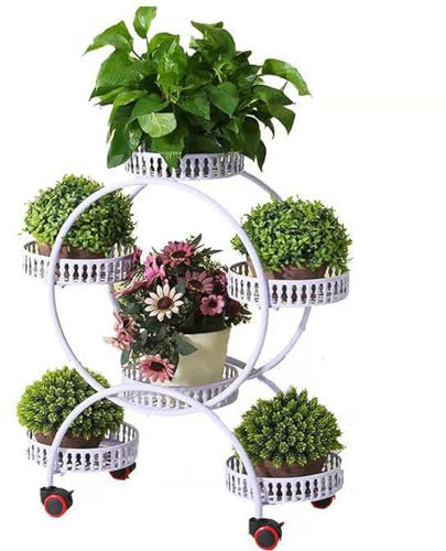 AZHANGYB Porte Plante IntéRieur, Cache Pot sur Pied Plante IntéRieur Noir Support Plantes IntéRieur MéTal Design éTagèRe Plante ExtéRieur Jardin en Pot pour Salon Jardin Balcon (A)