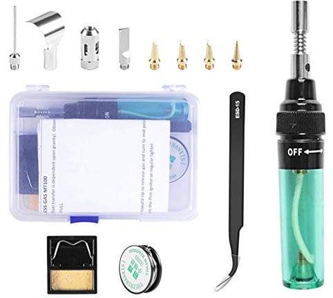 T-100 Tragbare Stifte Gase Lötkolben Gase Aufblasbarer Lötkolben Multifunktionales Schweißtemperatur Einstellbares Eisen