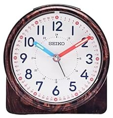 Seiko Clocks Wecker Dunkelbraun