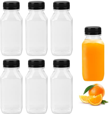 ErShiPing 7Pcs 250ml Botes de Plástico con Tapa