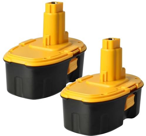 vhbw 2X Akku kompatibel mit Dewalt DC925, DC920KA, DC926KA, DC925VA, DC825KB, DC825KA, DC925KB, DC925KA Werkzeug (4000 mAh, NiMH, 18 V)