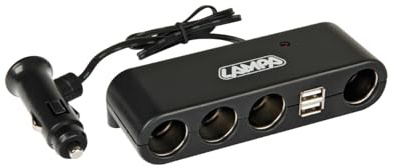 Lampa 39024 Multi-Socket Plug 12/24 V - 4 2