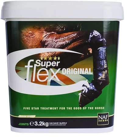 NAF Five Star Superflex 3.2kg Advanced Joint Support Supplement Horses | Advanced joint supplement for horses with glucosamine, MSM, chondroitin and hyaluronic acid for flexibility
