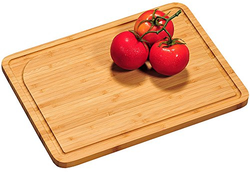 Kesper 58121 Schneidebrett 36x26x1,6cm aus Bambus, Braun, 36 x 26 x 1,6 cm