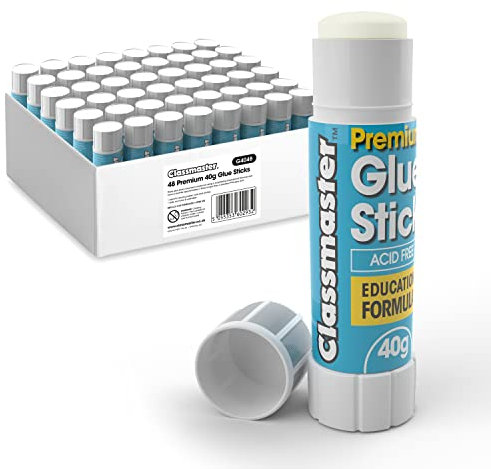 Classmaster G4048 Premium Educational 48 Glue Sticks of 40 g