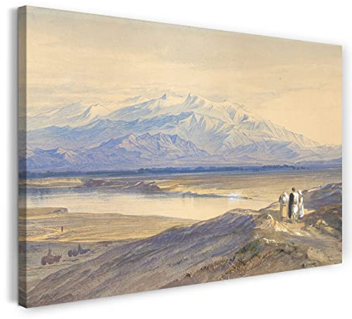 Printed Paintings Leinwand (120x80cm): Edward Lear - Der Olymp von Larissa, Thessalien, Griechenl