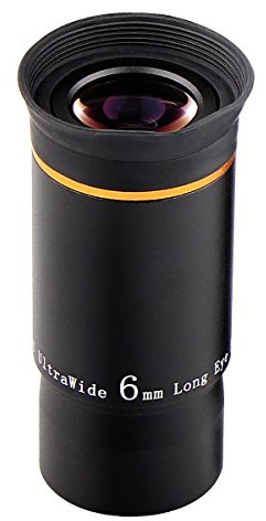 SVBONY Telescope Eyepiece Fully Mutil Coated 1.25 inches Telescope Accessories Set 66 Degree Ultra Wide Angle HD 6mm for Astronomy Telescope