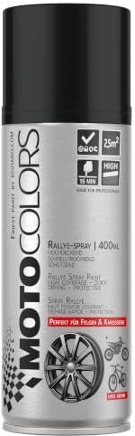 MotoColors Autolack Spray 400ml – Sprühlack für Karosserie, Felgen & Anbauteile | Hochdeckender Farbspray, schnelltrocknend, wetterfest - Schwarz Glanz