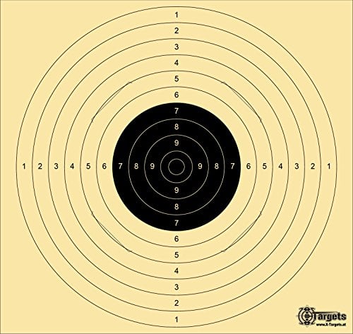 Große *Standard Target XLS* / 55x52 cm/geschlitzt/Schießscheibenkarton 200 g/m² (5 Stück)