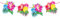 Amakando Karibische Hibiskus Wimpelgirlande / 6m / Sommer Partykette zum Aufhängen/Wie geschaffen zu Strandparty & Hawaiiparty