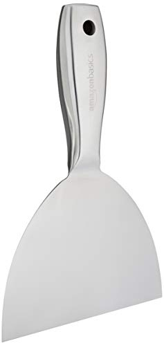 Amazon Basics Spatola da stucco in acciaio inox, 15.24 cm, con lama flessibile e estremità a martello