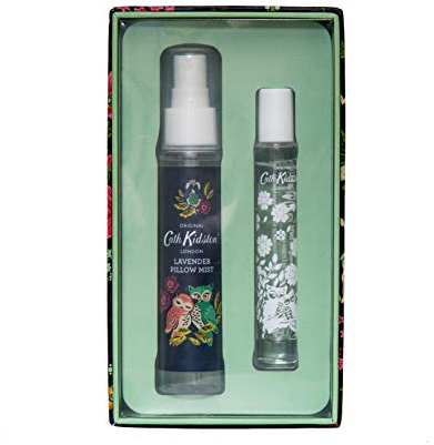 Cath Kidston Beauty Magical Woodland Travel Sleep Well Geschenk-Set, 50 ml Lavendelkissen Nebel und 10 ml Lavendelberuhigendes Gel