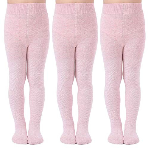 tanzdunsje flicka strumpbyxor barn stickade strumpbyxor bomull 3-pack håller dig varm