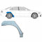 Hinterradlauf-Reparaturblech passend für BMW 3/1998 2005 / E46 / Limousine, Kombi/unlackierter Stahl/rechte Seite (Fahrerseite/Offside/O/S) / Beseitigen Sie Rost in Ihrem Auto.