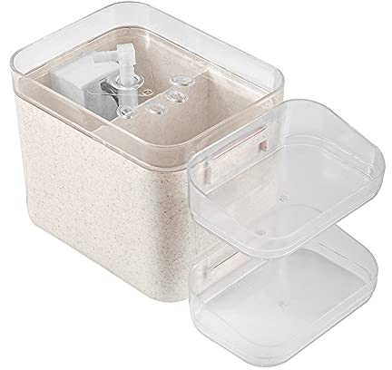 LUOSHUAI Gamelle Chat USB Bol à Boire à Boire for Chien de Fontaine d'eau Automatique avec Bol Double LED Bol à mangeoire Automatique for Animaux de Compagnie Gamelle Chien