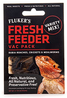 Fluker's Fresh Feeder Vac Pack Variety Mix, All Natural and Preservative Free, Great for Insect Eating Reptiles, Birds, Tropical Fish or Small Animals, 0.7 oz