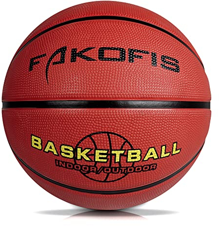 FAKOFIS Kinder Basketball Größe 3, Jugend Basketballs Größe 5,Größe 7,Outdoor Indoor Street Basketball,Arena Training Erwachsene Anfänger Basketbälle