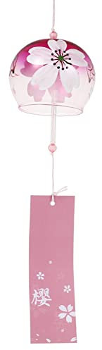 Sewroro Japanisches Glaswindspiel Windglocke Kleine Hängende Dekoration Für Haus Garten Mit Klarem Melodischem Klang