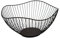 Liummrcy Metal Wire Fruit Basket Black Wave Shape Wire Fruit Basket for Vegetable Snack Bread Snack Plate Fruit Basket,Metal Fruit Basket,Fruit Bowl,Iron Wire Fruit Basket,Snack Storage Basket