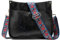 ZOUIQSS Dame Crossbody Taschen Leder Umhängetasche Frauen Hobo Handtasche mit Reißverschluss Schultertasche mit verstellbarem Riemen(Schwarz(5cm) Löwenzahn)