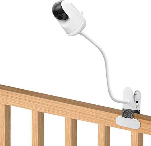 Babyphone Halterung Kompatibel mit VAVA Babyphone und Hipp Babyphone Kamera 15,7 Zoll Flexibler Langer Schwanenhalsarm, Babymonitore Halterung für Kinderbett Baby Kamera Ständer Ohne Werkzeug
