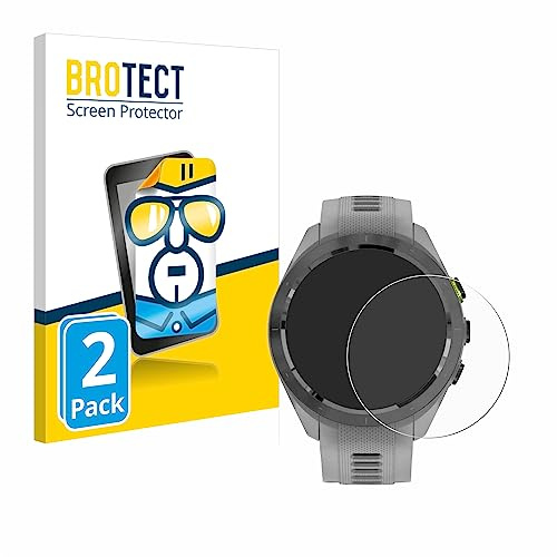 BROTECT Schutzfolie für Garmin Approach S70 | (42 mm) 2 Stück Transparenter Displayschutz Made in Germany Klare Displayschutz-Folie Clear Einfache Montage Case-Friendly