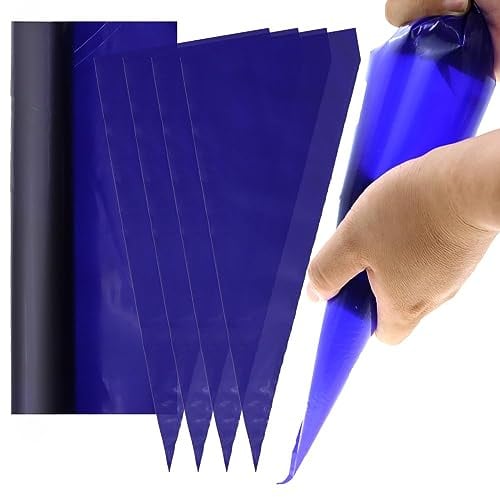 Grandes poches à douille jetables – 53,3 cm faciles à déchirer et faciles à utiliser pour décorations de gâteaux et desserts