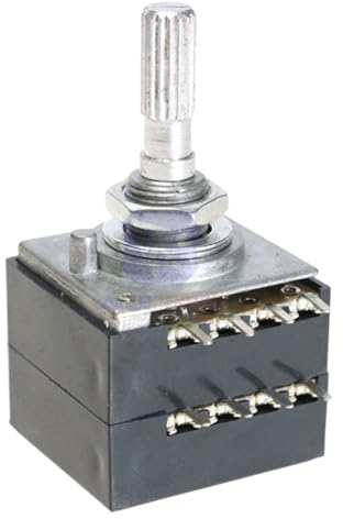 JMORCO 10 Stück Drehpotentiometer 50K / 100K Log ALPS RH2702 Audio-Lautstärkeregler Pot Stereo W Lautstärke L (Size : 100K Ohm)
