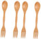 GLEAVI Nachhaltige Tischwaren 4 Stück Geschirrtuch Geschirr Kombi Holzspork Im Japanischen Stil Löffel- -Kombination Teelöffel Kind Japanischer Stil Hausgemachte Tischwaren