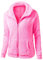 Black Friday Angebote 2023,Fleecejacke Damen Lockere Lange Leichte Teddy-Fleecejacke Elegant Lässige Sherpa Einfarbig Plüsch Winterjacke Übergangsjacke Damen Women's Teddy Fleece Jacket (Hot Pink,M)