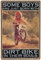 Rovsiogne Vintage Dirt Bike Metall-Wandkunst – Boys are Just Born with Dirt Bike in Their Souls, lustiges Motorrad-Blechschild, künstlerisches Metallschild, Poster für Zuhause, 30,5 x 40,6 cm,