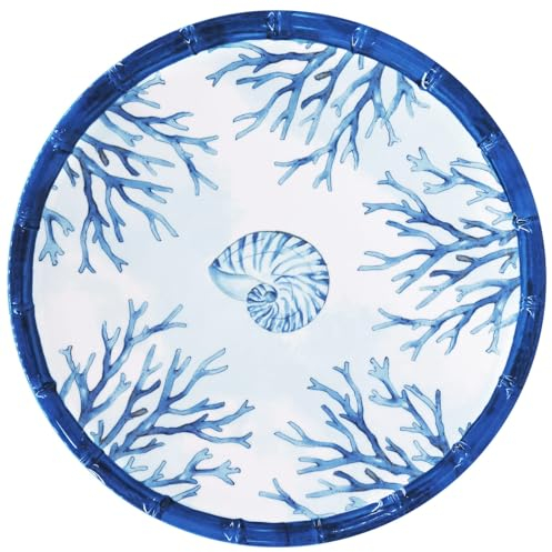 Les Jardins de la Comtesse - Flacher Teller aus Melamin Koralle Ø 28 cm - Kollektion Piana