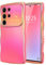 LCHULLE Coque Compatible avec Samsung Galaxy S24 Ultra Coeur Housse Forme Ondulée Bouclée avec Protection de Caméra Galvanisé Coque pour Samsung Galaxy S24 Ultra Rose