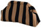 CXINLky Sommer Strand Clutch Damen, Gestrickt Gestreift Kontrastfarbe Handtaschen Klein Clutch Gewebte Tasche für Sommerstrände, Shopping, Reisen-Schwarzes/Gold
