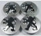 DCAJHSD 4pcs Auto Radabdeckungen für Peugeot 106 107 206 207 307 308 406 407 56MM,Alufelgen Felgenkappen Nabendeckel Aufkleber Auto Modifikations Zubehör