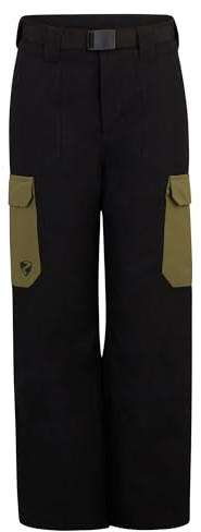 Ziener Kinder AYKO Ski-Hose/Schnee-Hose | atmungsaktiv, wasserdicht, PFC frei, Black, 140