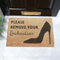 Artsy Mats - Please Remove Your Louboutins Doormat - Made from Tufted Coconut Fibre - Non-Slip Natural Rubber Backed Door Mats Indoor - Heavy Duty, Decorative Outdoor Mats (60x40cm)
